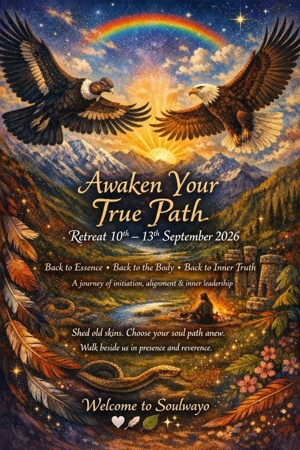 Awaken Your True Path — Soulwayo retreat flyer